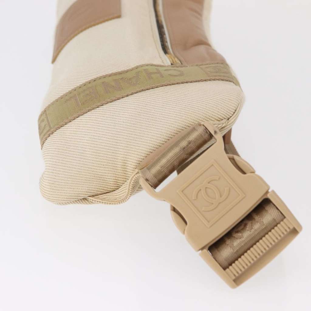 Chanel sports shoulder bag Beige Canvas Good condition - Inside View