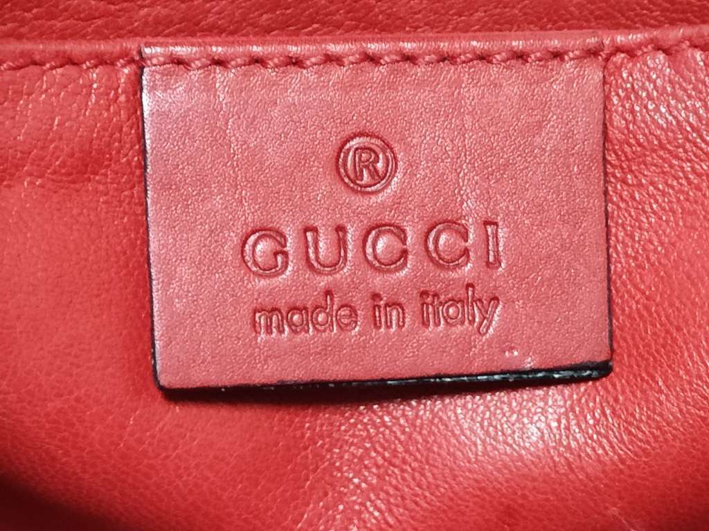 Gucci Emily Chain Flap Bag Red Leather Good condition - Box View