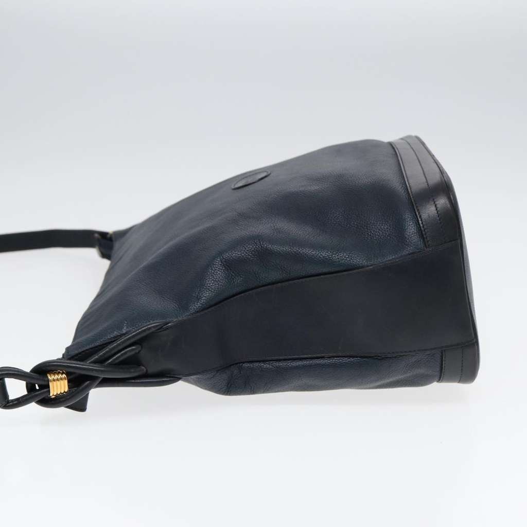 Gucci Vintage Shoulder Bag Navy Leather Good condition - Inside View