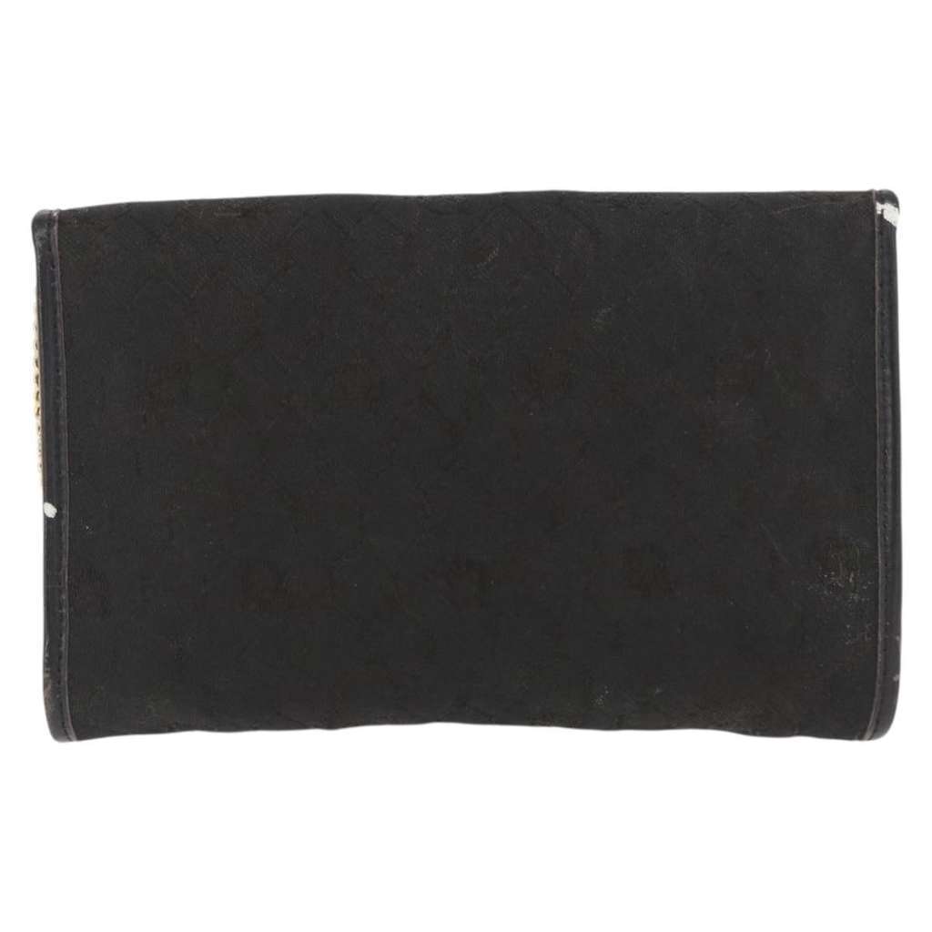 Christian Dior Vintage Honeycomb chain Black Canvas Good condition - Back View