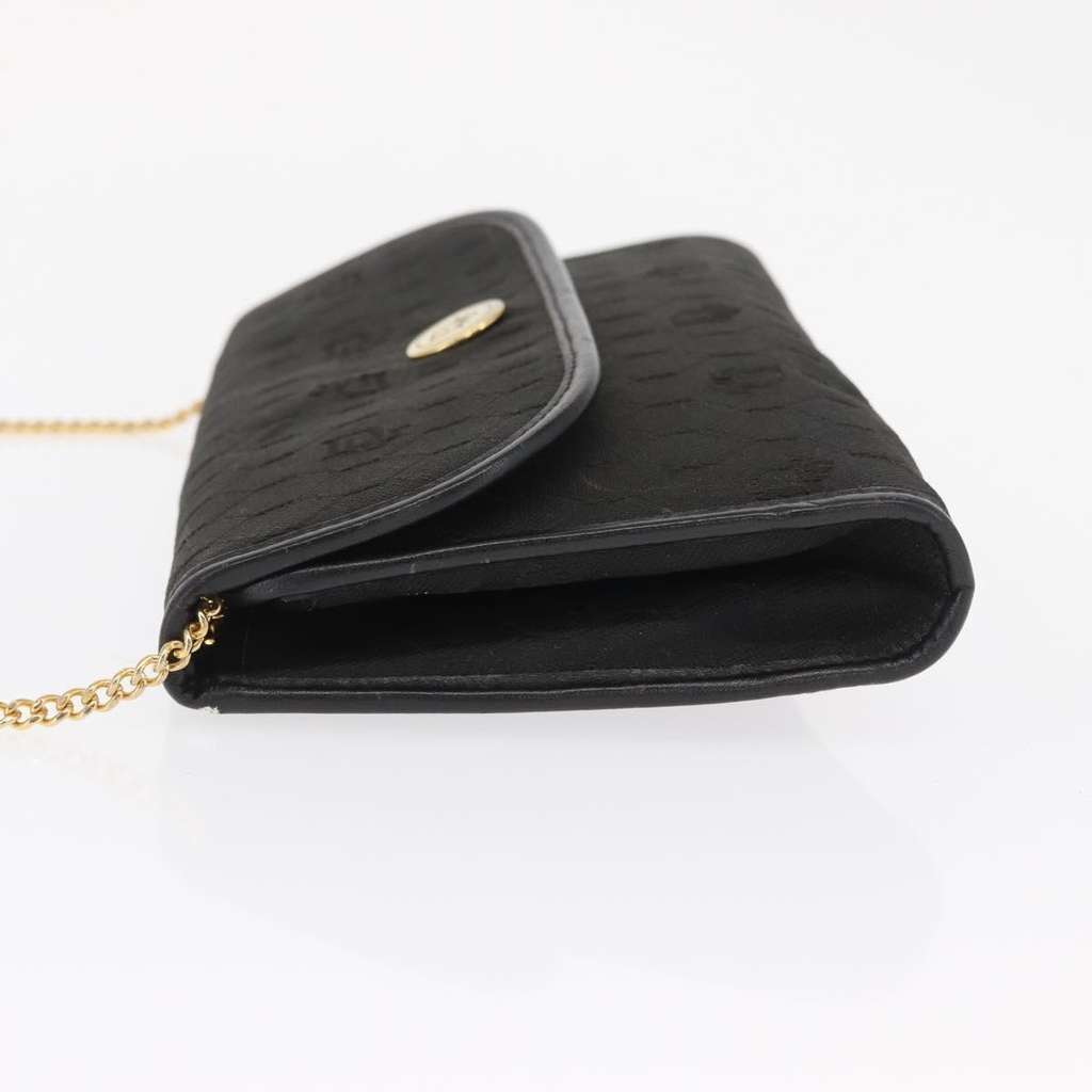 Christian Dior Vintage Honeycomb chain Black Canvas Good condition - Model View