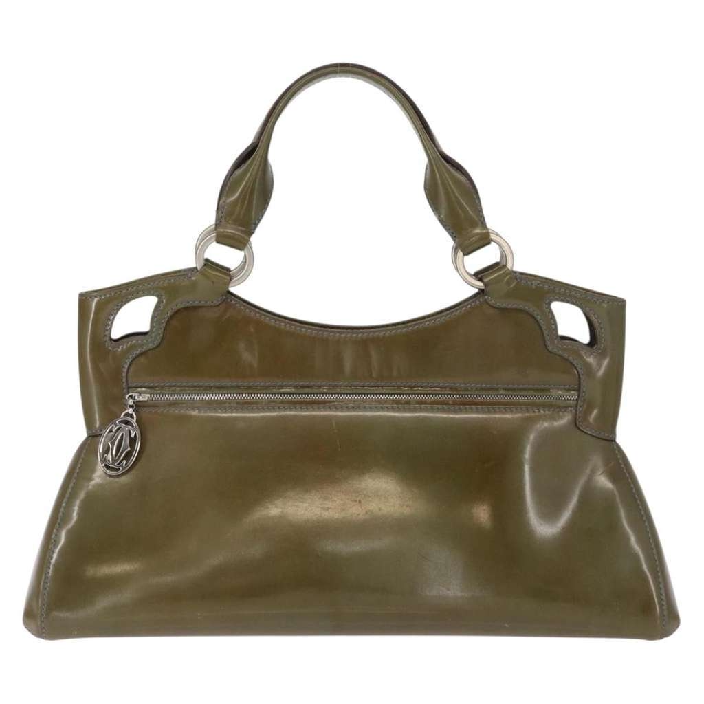 Cartier Marcello Handbag Khaki Good condition - Back View