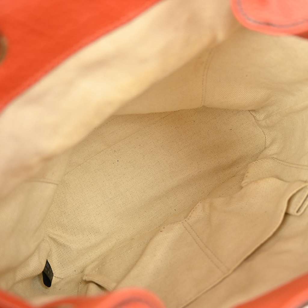 Gucci Bamboo Tassel Backpack Orange Leather Good condition - Inside View