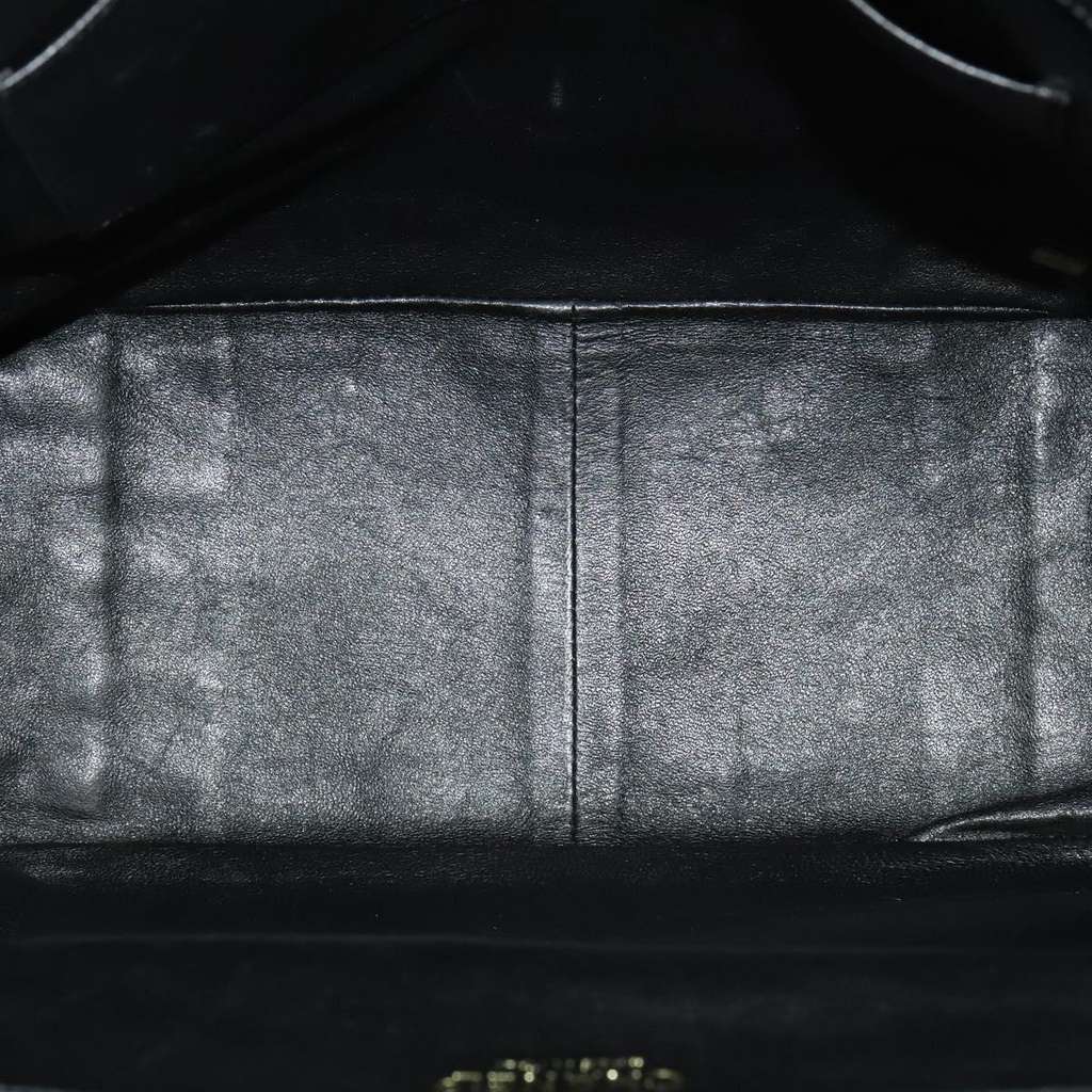 Chanel Chocolate Bar Chain Tote Black Cotton Good condition - Box View