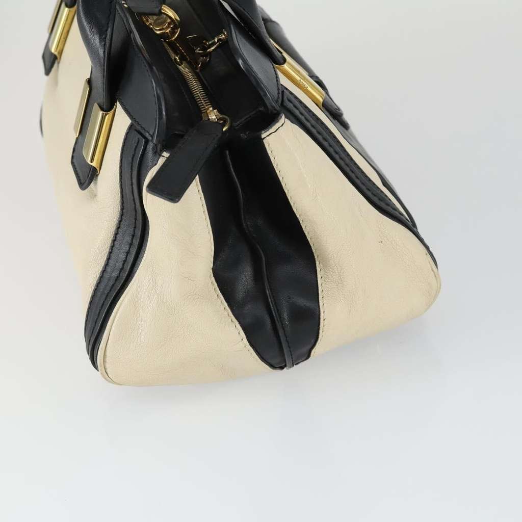 Chloe Alice Satchel White Leather Fair condition - Model View