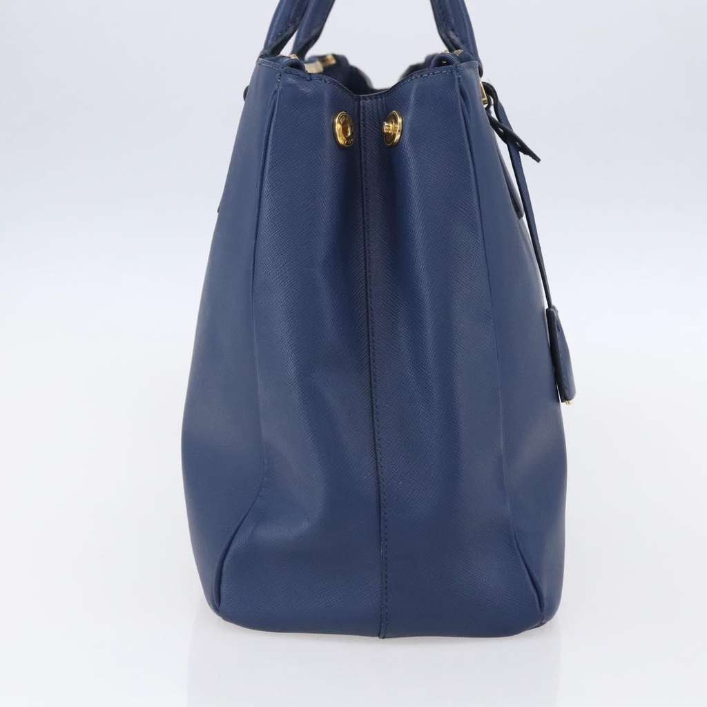 Prada Galleria Double Zip Tote Blue Leather Good condition - Inside View