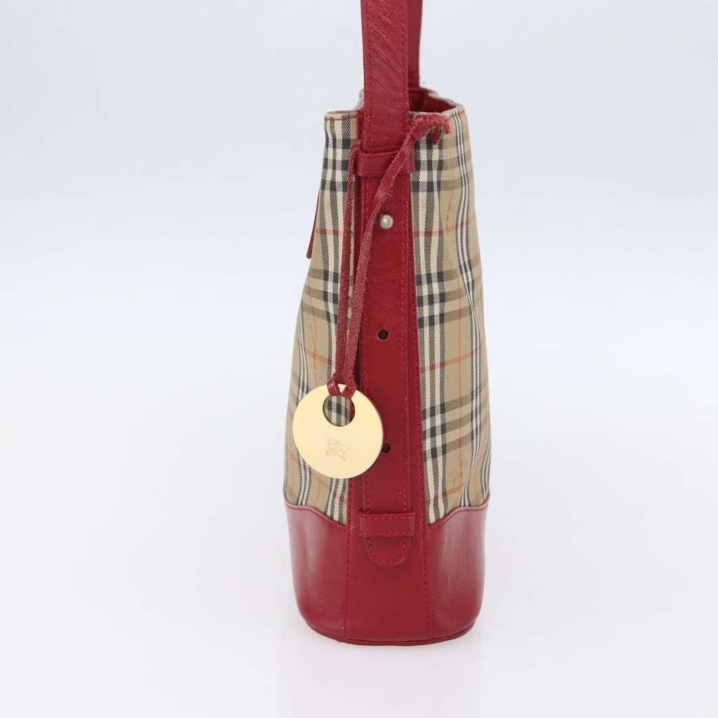 Burberry Nova check Shoulder bag Beige Canvas Good condition - Inside View