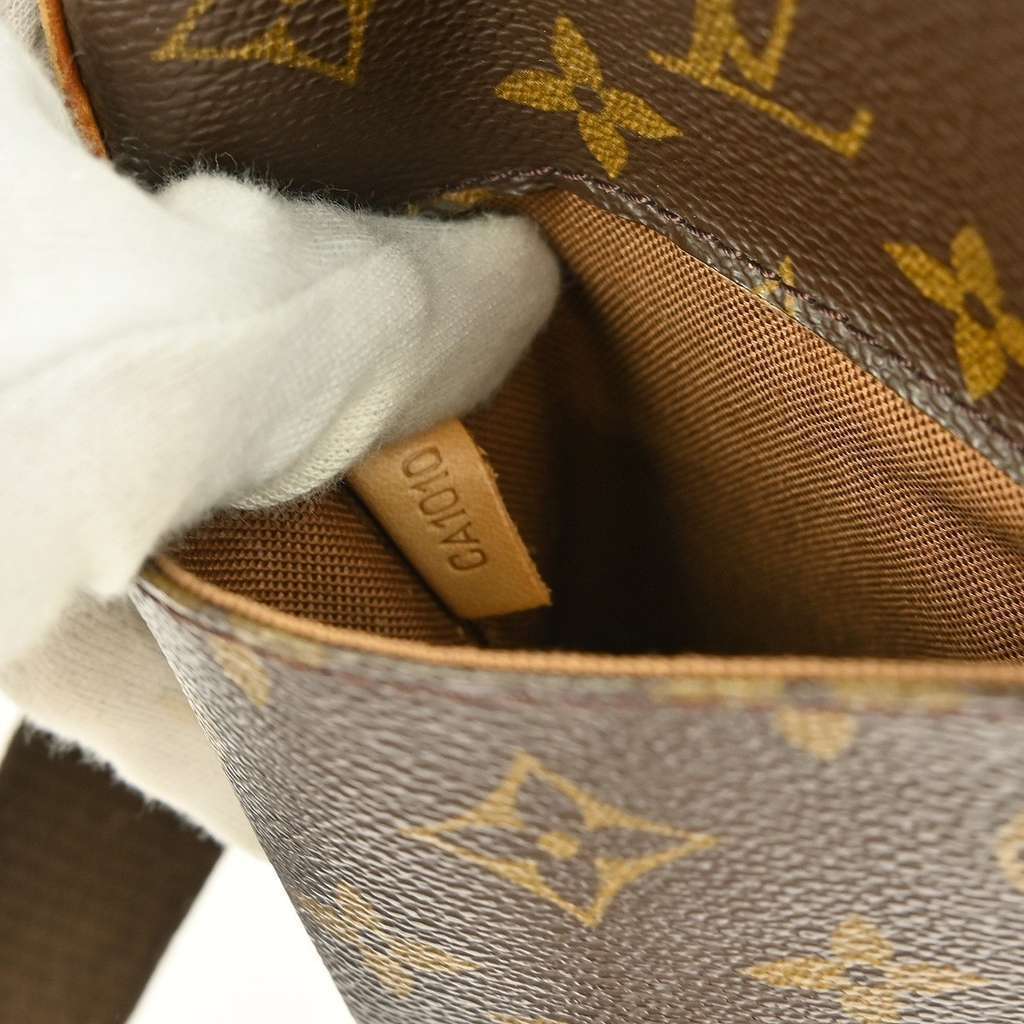 Louis Vuitton Pochette Gange Brown Canvas Good condition - Box View