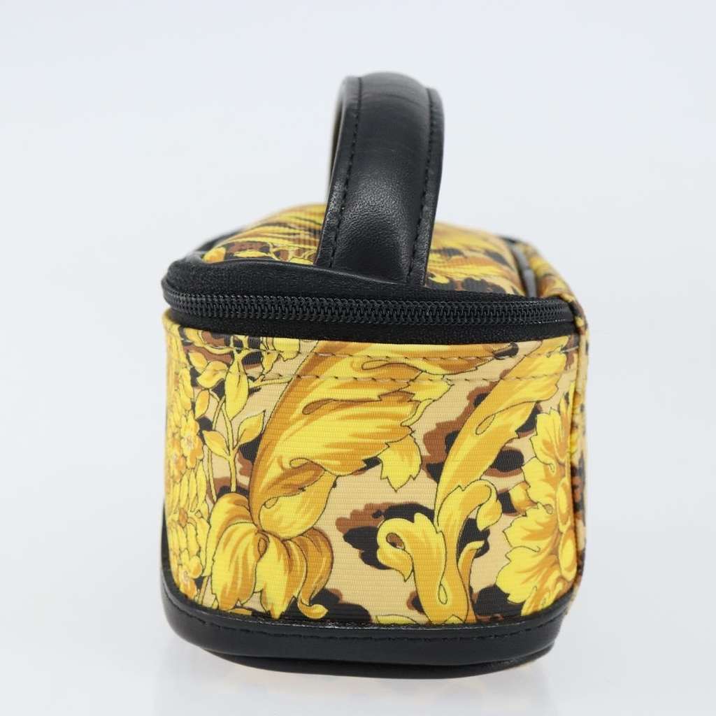 Versace Vanity Hand Bag Gold Leather Good condition - Inside View