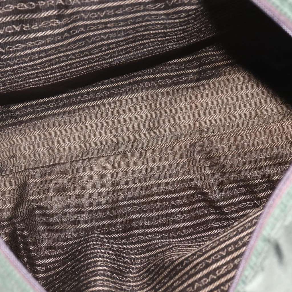 Prada Vintage Zip Tote Khaki Fair condition - Box View