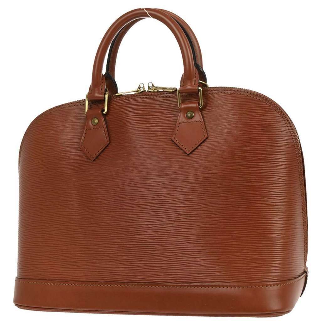 Louis Vuitton Alma Handbag Brown Leather Good condition - Back View