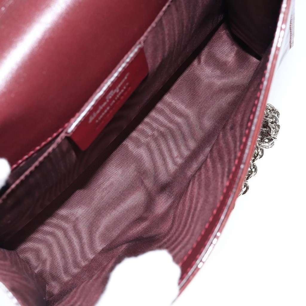 Salvatore Ferragamo Vala Chain Shoulder bag Red Good condition - Box View