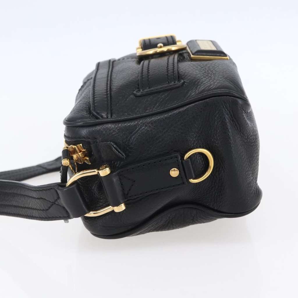 Burberry Vintage Shoulder Bag Black Leather Good condition - Inside View