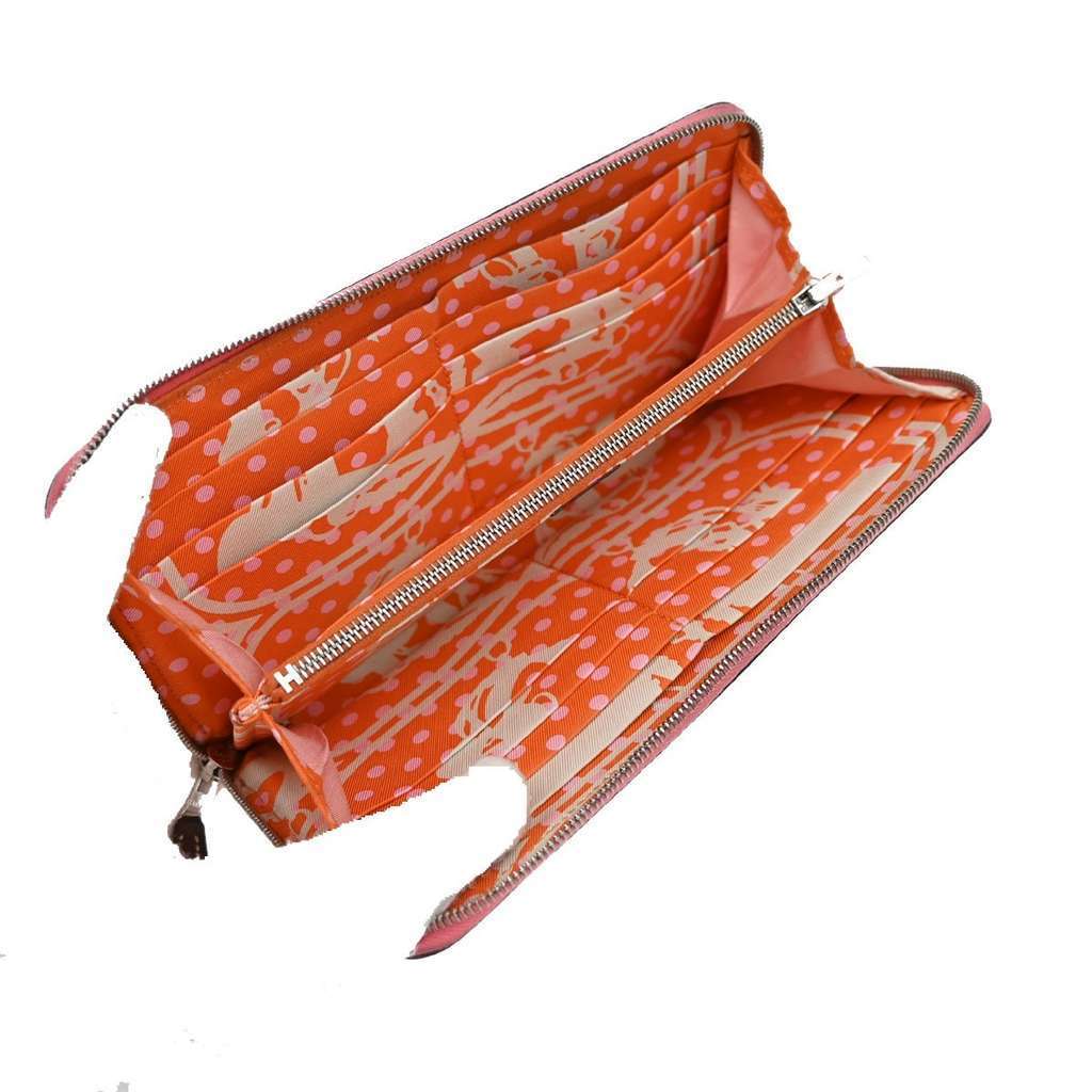 Hermès Azap Zip Around Wallet Pink Good condition - Box View