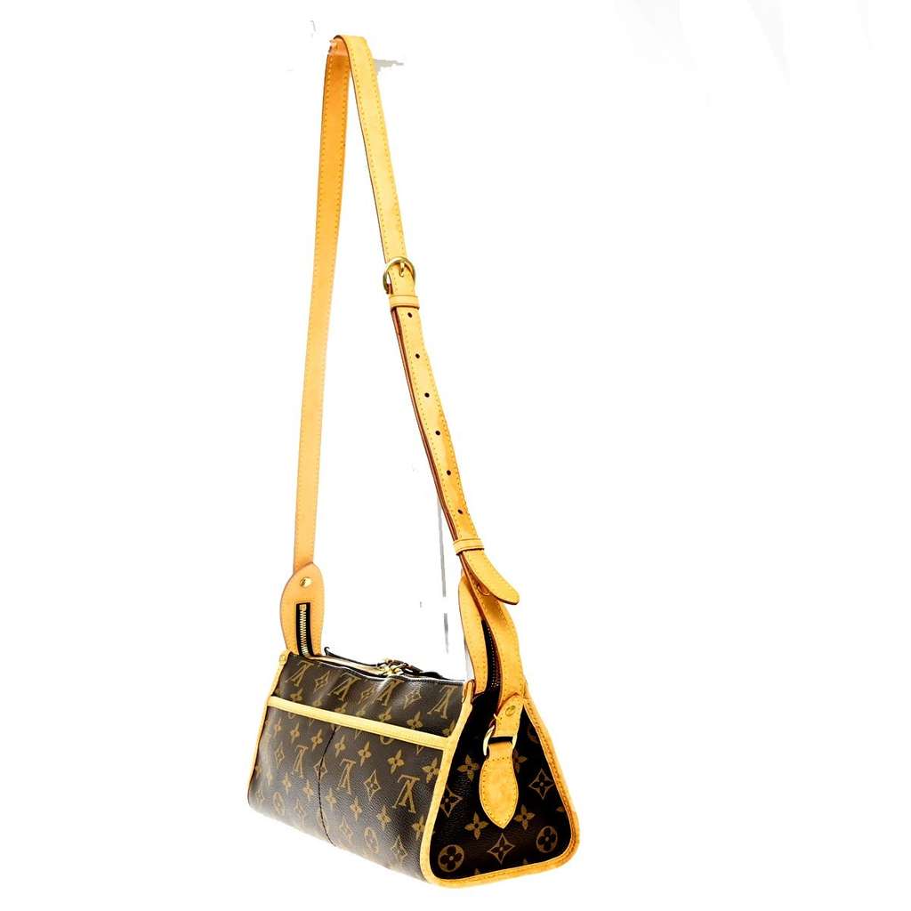 Louis Vuitton Popincourt Shoulder Bag Brown Canvas Good condition - Model View