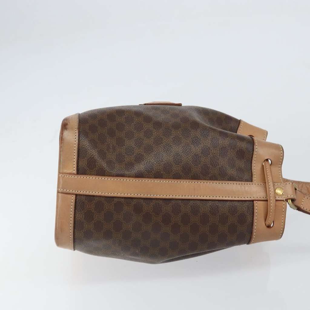 Celine Vintage Macadam Shoulder Bag Brown Canvas Good condition - Inside View