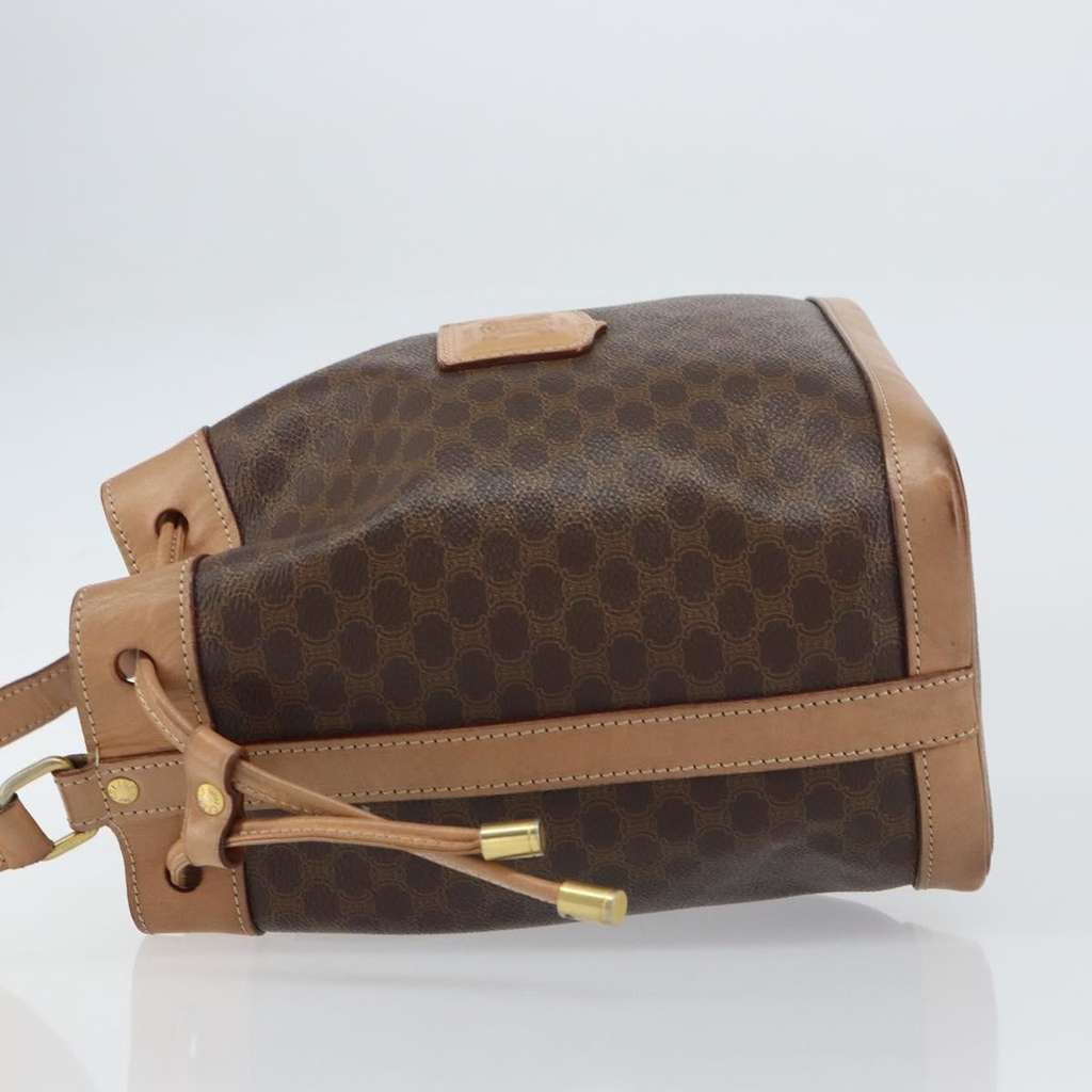 Celine Vintage Macadam Shoulder Bag Brown Canvas Good condition - Model View