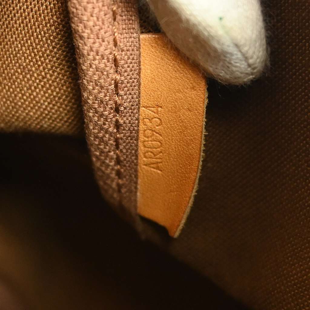 Louis Vuitton Saumur Handbag Brown Canvas Fair condition - Box View