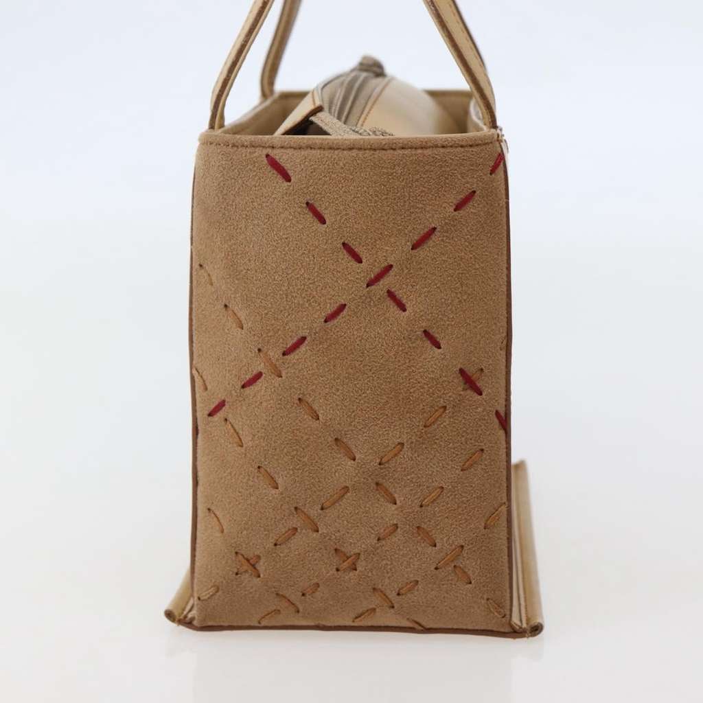 Burberry Vintage Handbag Beige Leather Good condition - Model View