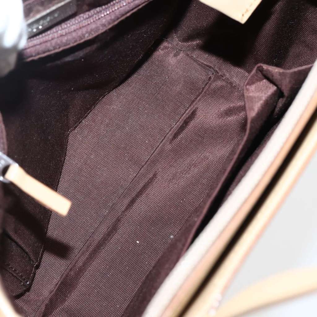 Burberry Vintage Handbag Beige Leather Good condition - Box View