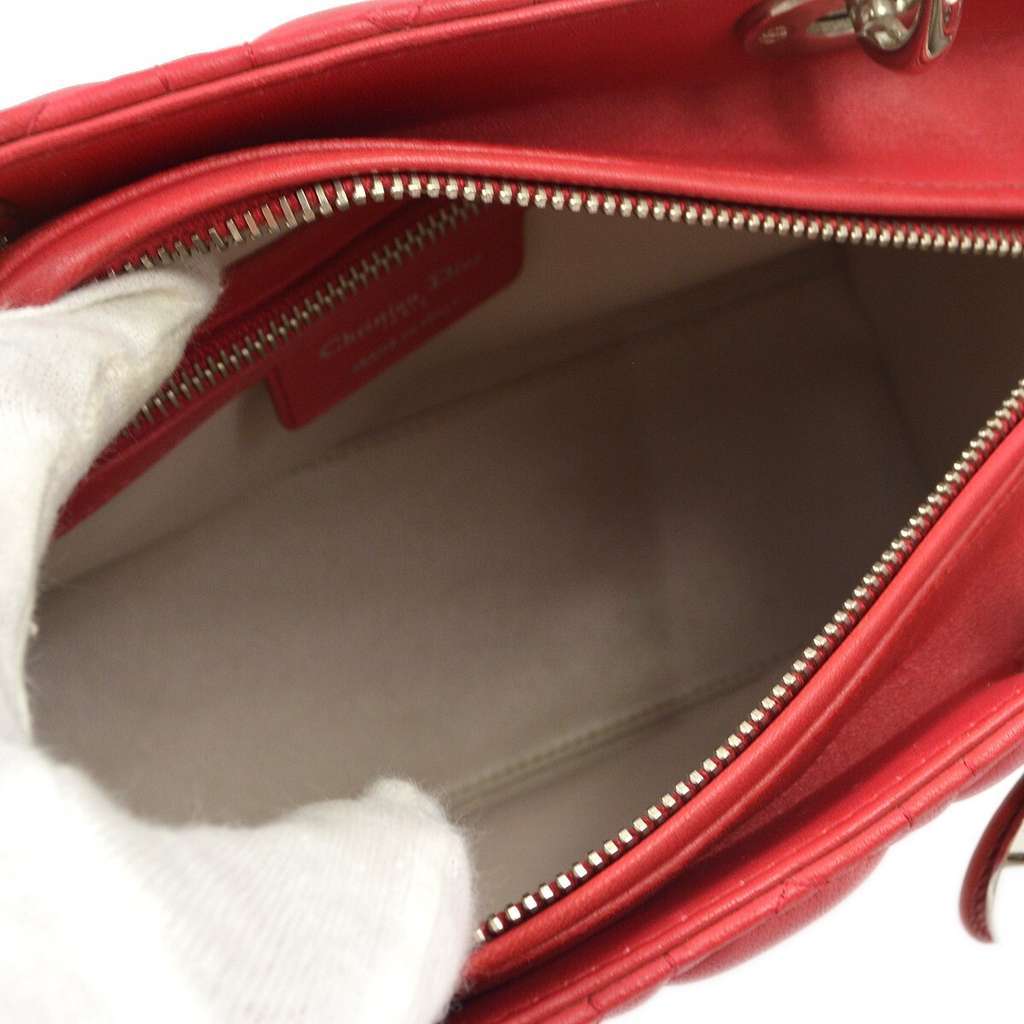 Christian Dior Bicolor Lady Dior Bag Pink Leather Good condition - Inside View