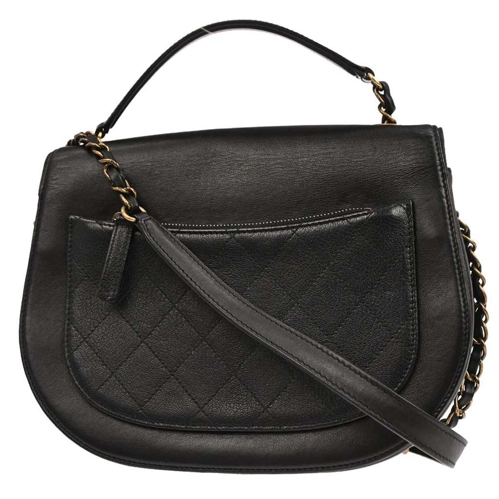 Chanel Coco Curve Flap Messenger Black Good condition - Back View
