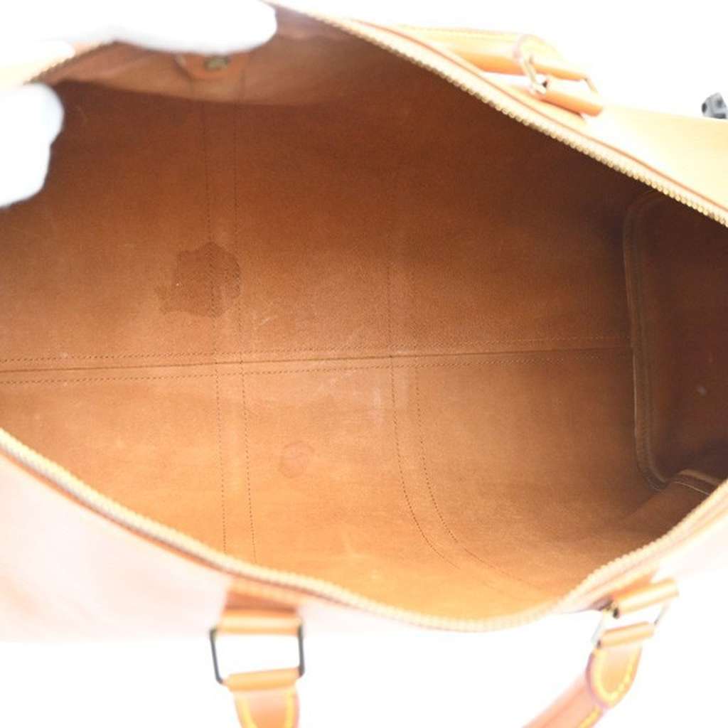 Louis Vuitton Keepall Bag Camel Leather Good condition - Box View