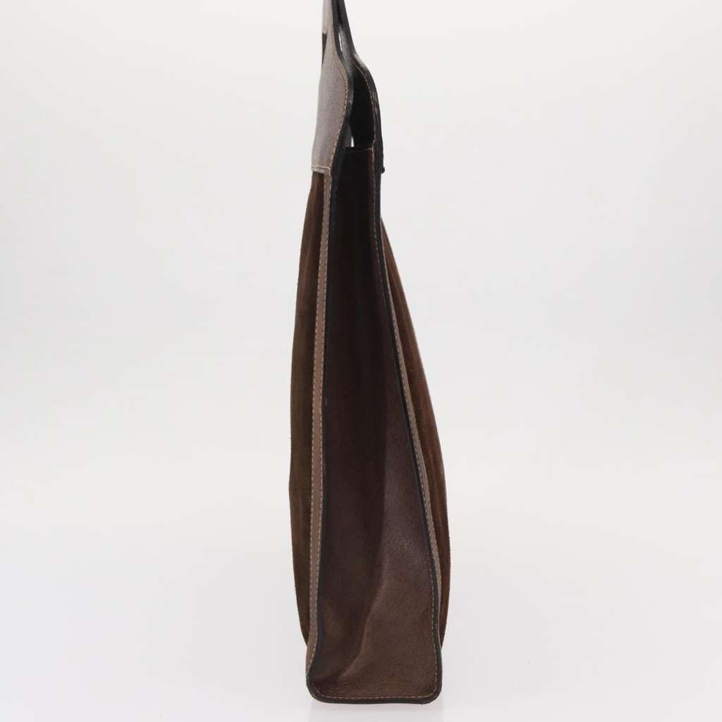 Gucci Vintage Web Sherry Line Handbag Brown Suede Good condition - Inside View