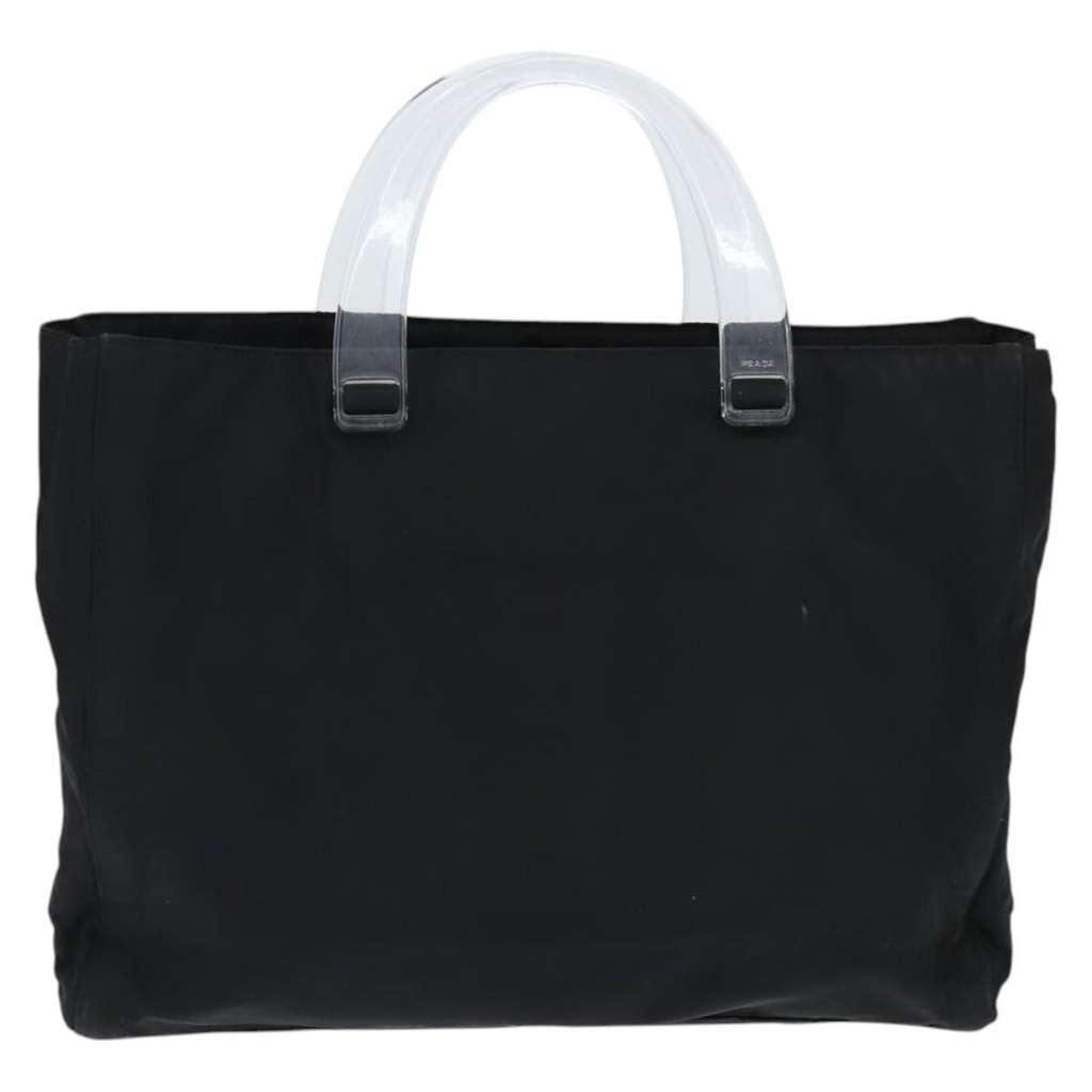 Prada Resin Handle Tote Black Good condition - Back View