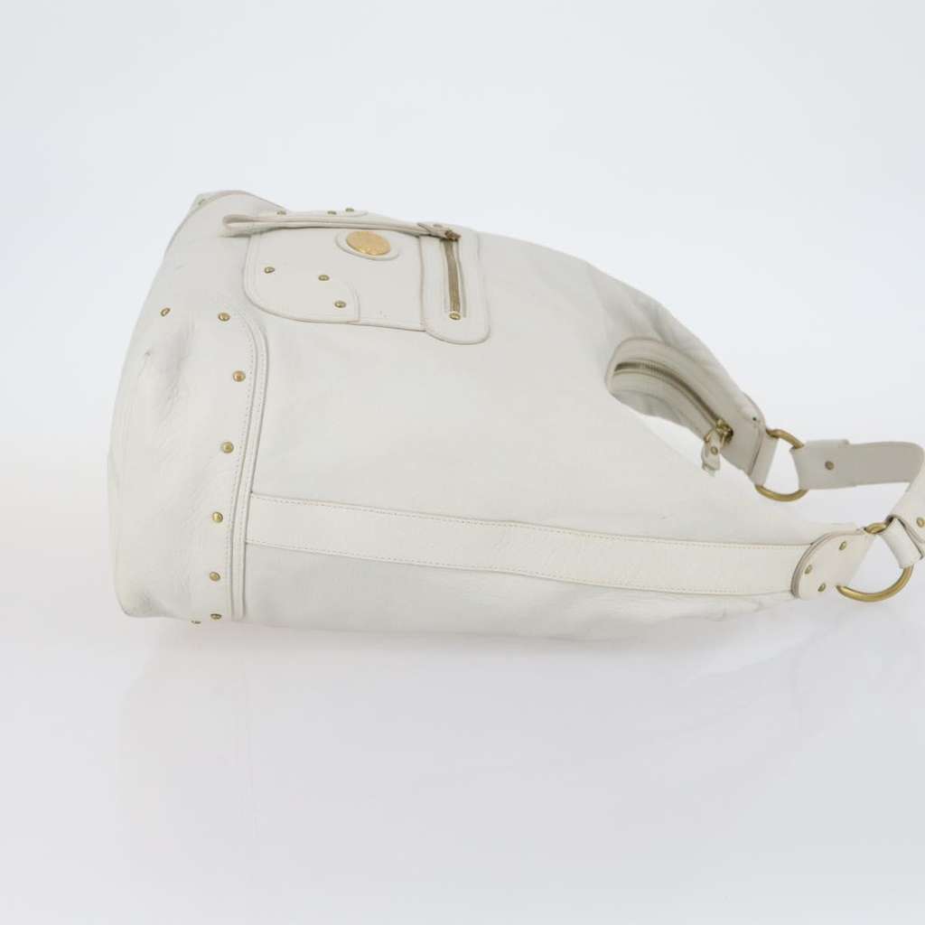 Bally Vintage Shoulder Bag White Leather Good condition - Inside View