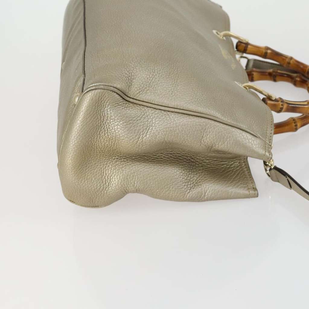 Gucci Bamboo Shopper Tote Beige Leather Good condition - Inside View