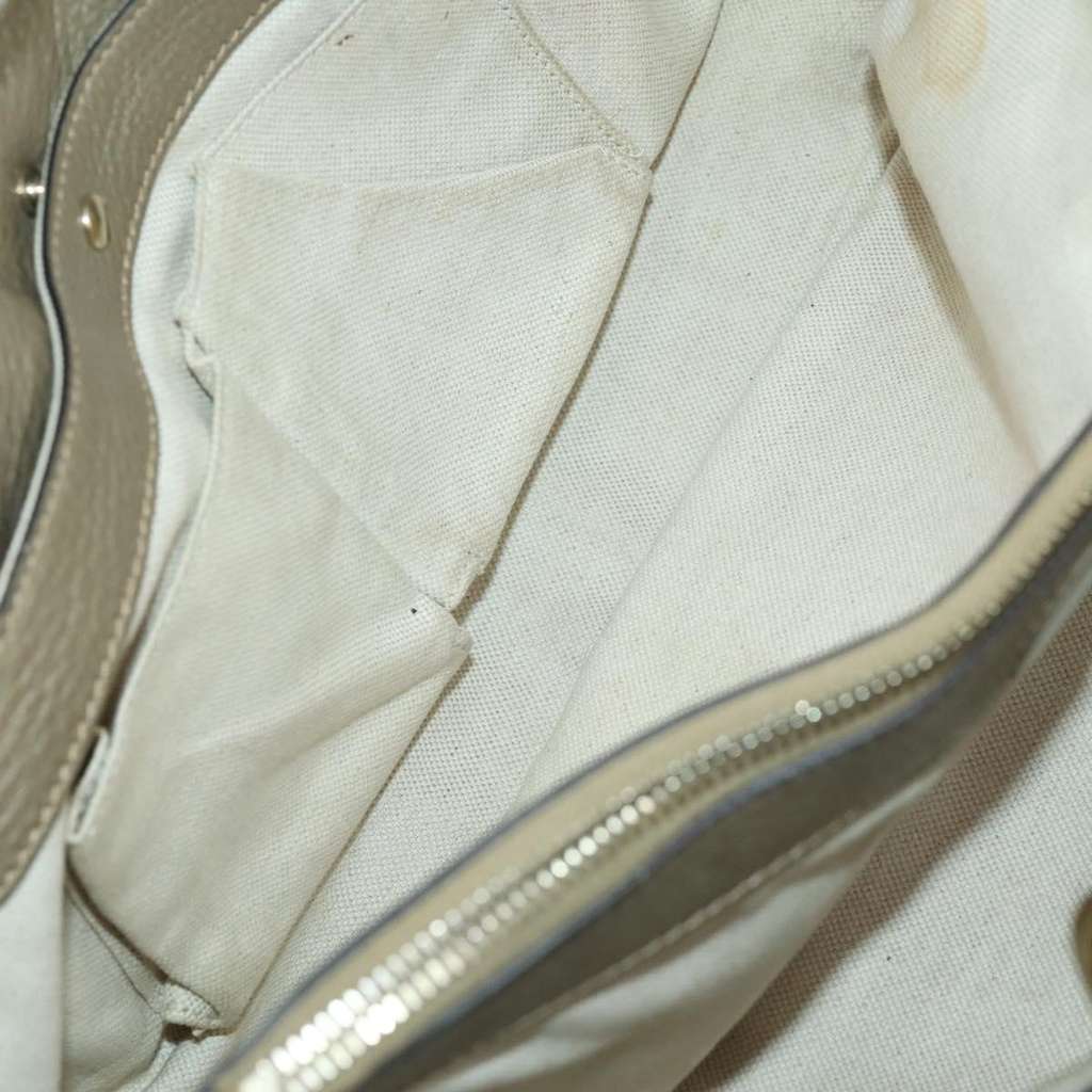 Gucci Bamboo Shopper Tote Beige Leather Good condition - Box View