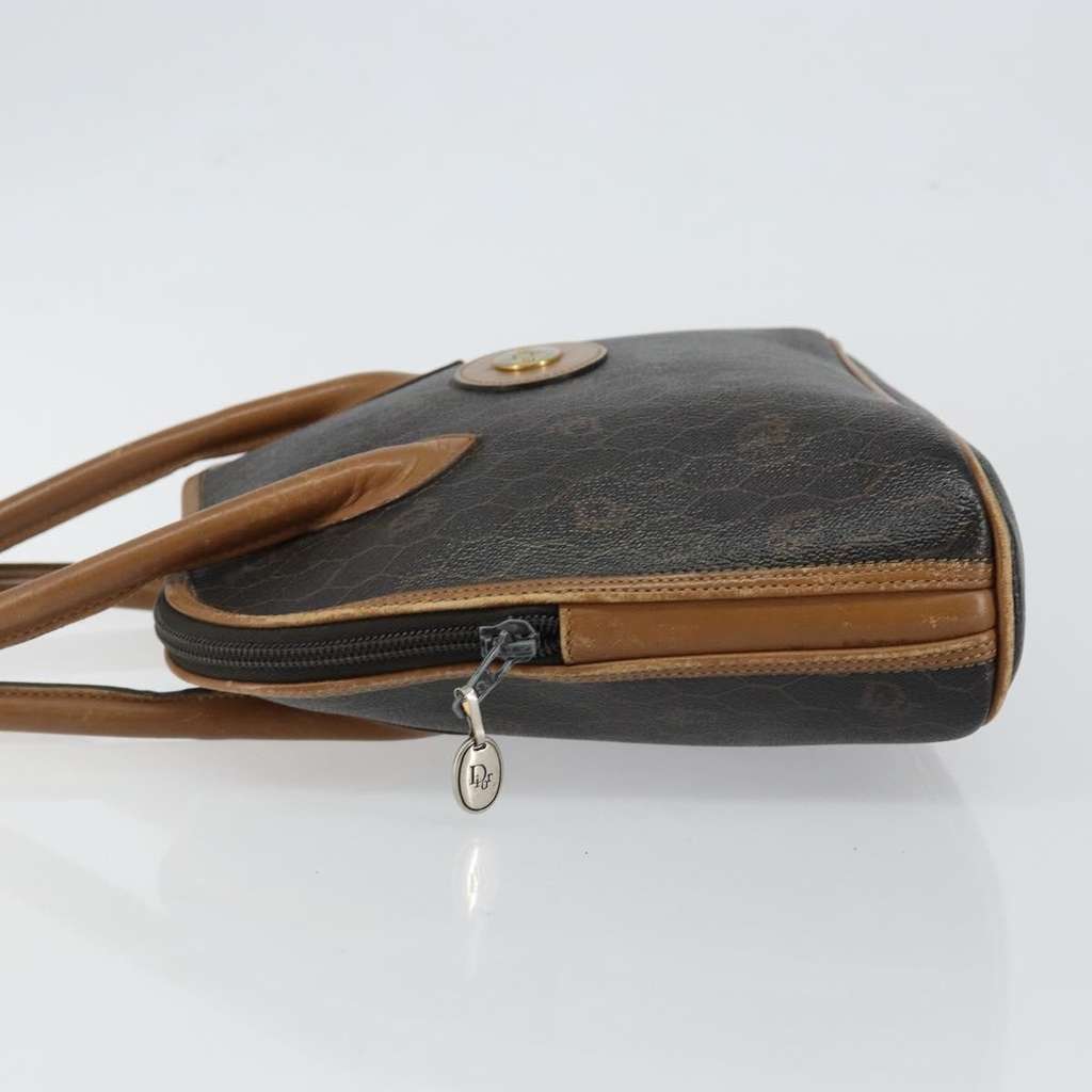 Christian Dior Vintage Honeycomb Handbag Black Canvas Good condition - Model View