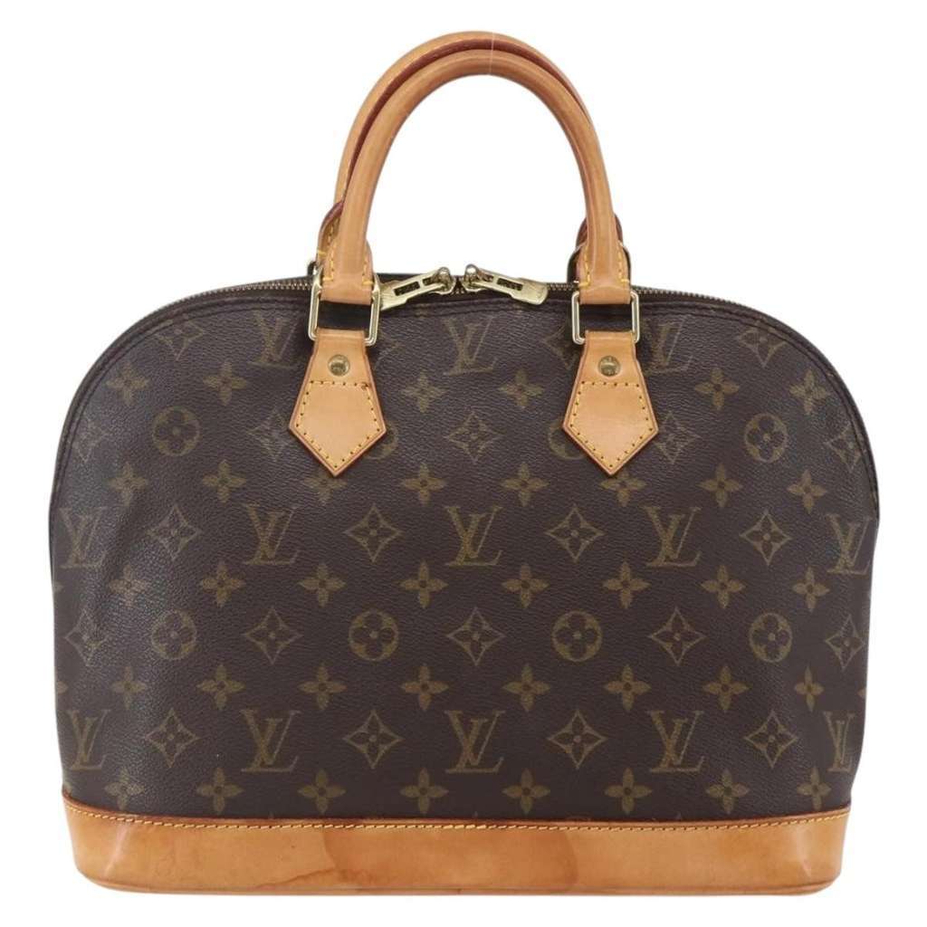 Louis Vuitton Alma Handbag Brown Canvas Good condition - Back View