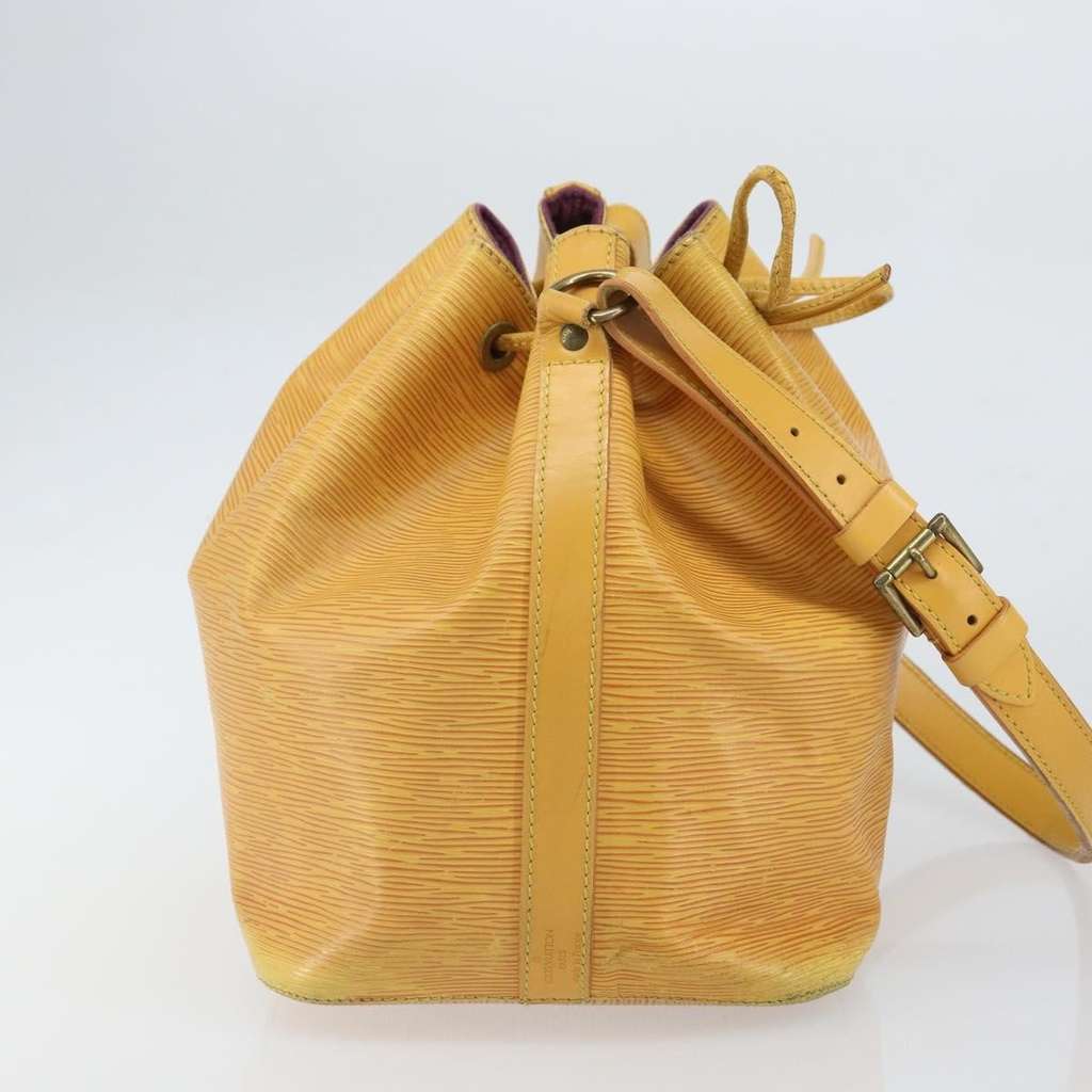 Louis Vuitton Petit Noe Handbag Yellow Leather Fair condition - Model View