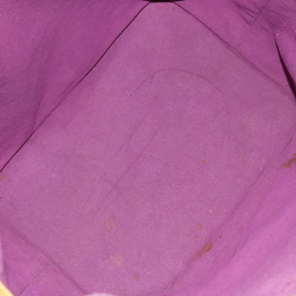 Louis Vuitton Petit Noe Handbag Yellow Leather Fair condition - Box View