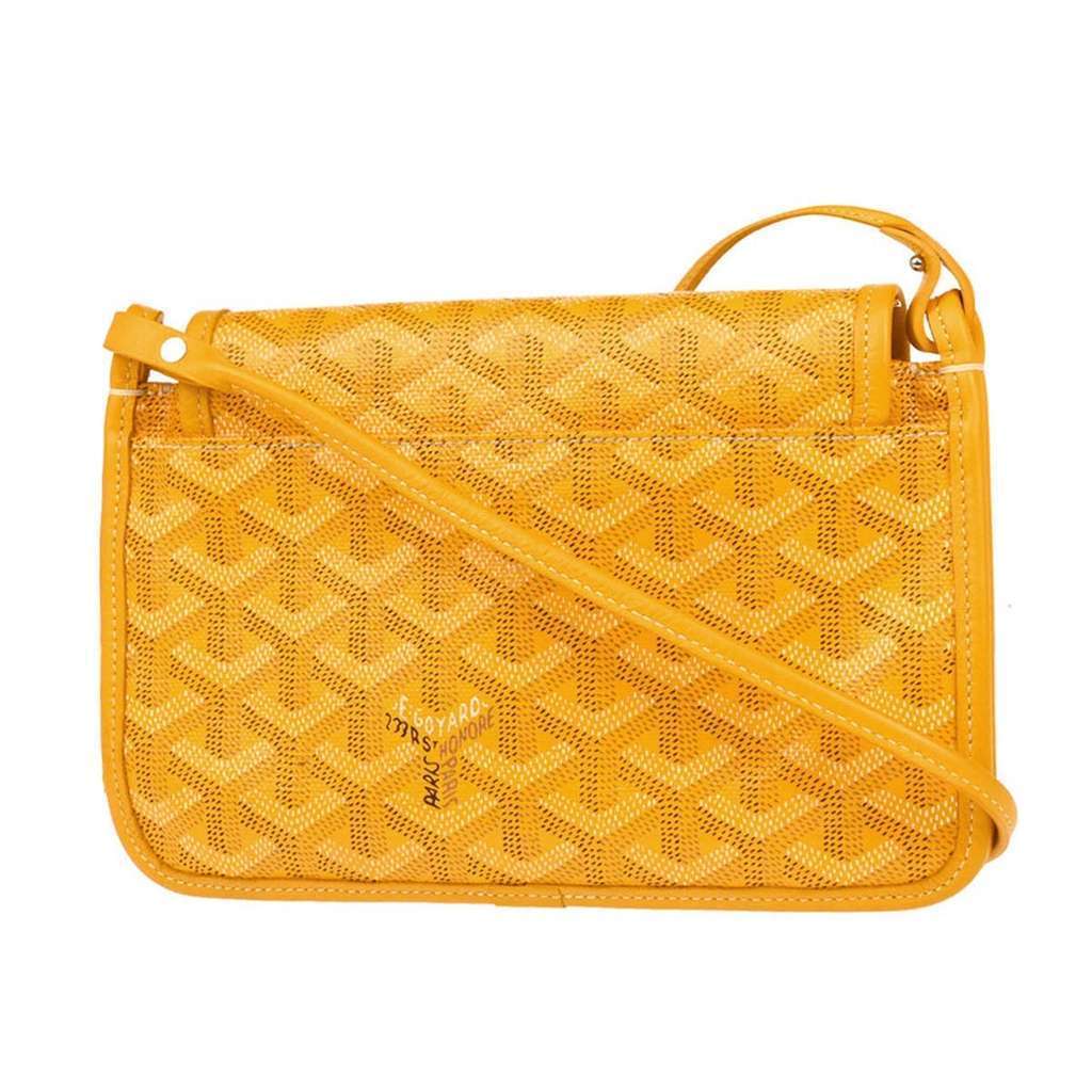 Goyard Plumet Clutch Wallet Yellow Canvas Good condition - Back View