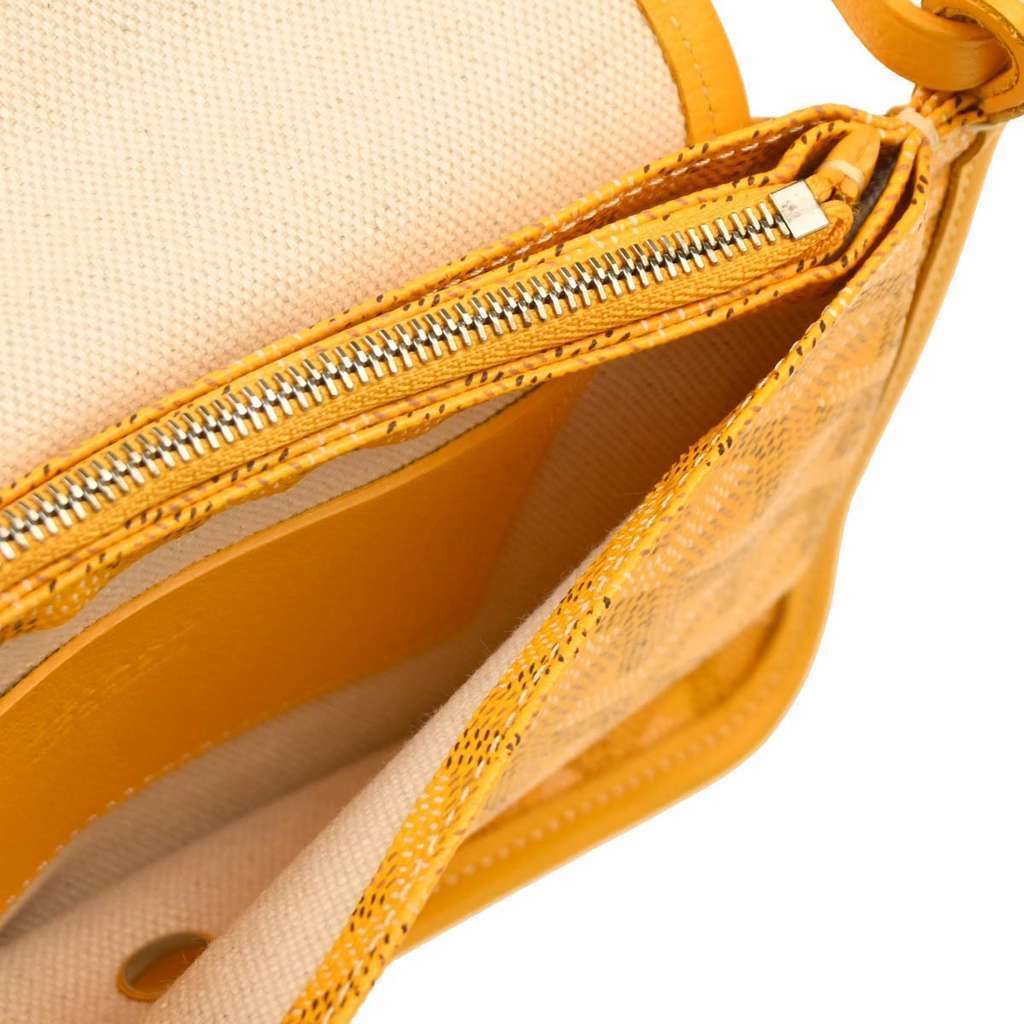 Goyard Plumet Clutch Wallet Yellow Canvas Good condition - Model View