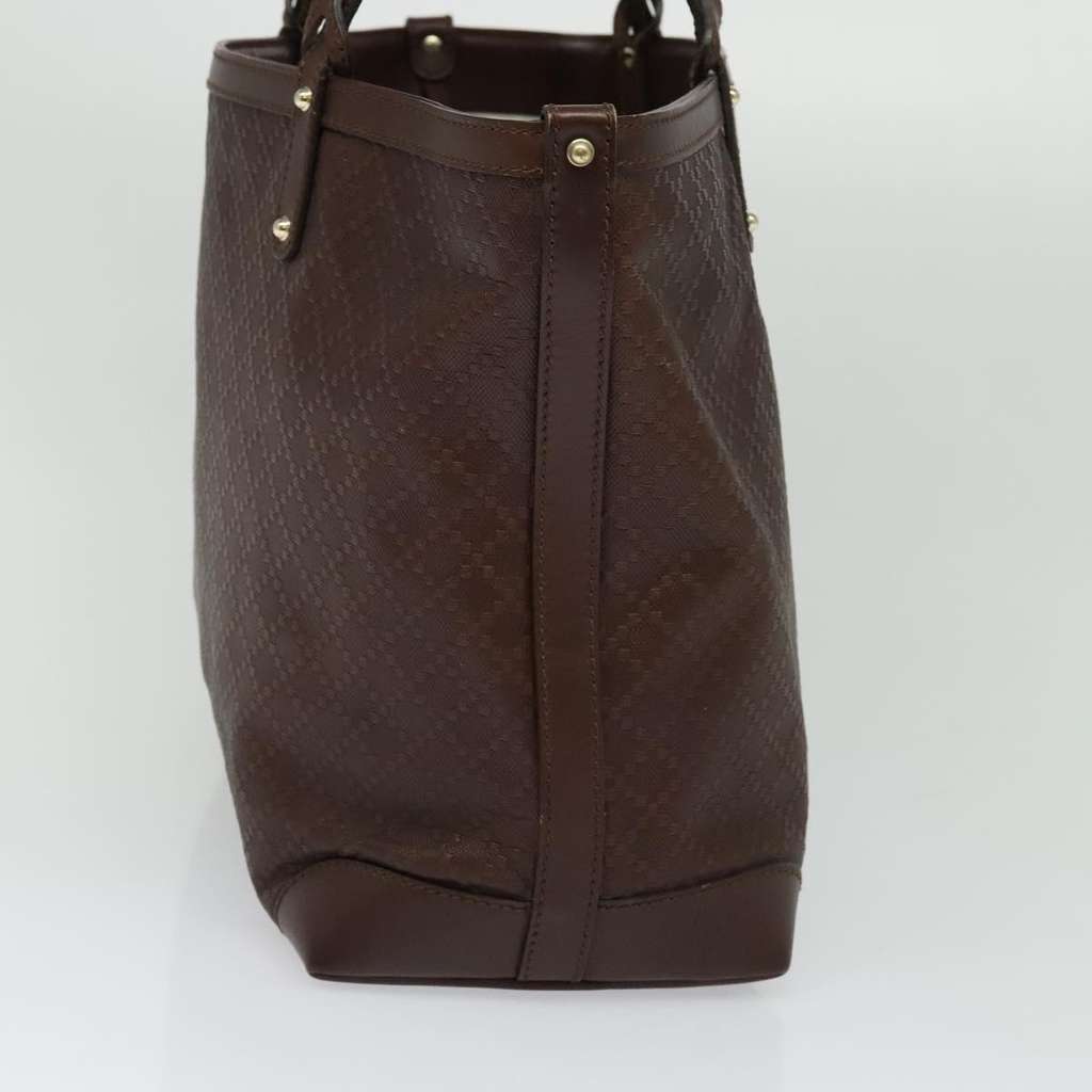 Gucci Craft Tote Brown Leather Good condition - Model View