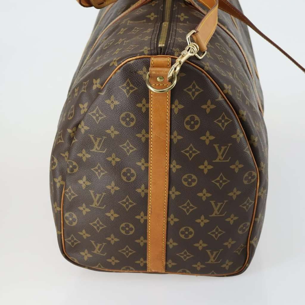 Louis Vuitton Keepall Bandouliere Bag Brown Canvas Good condition - Inside View