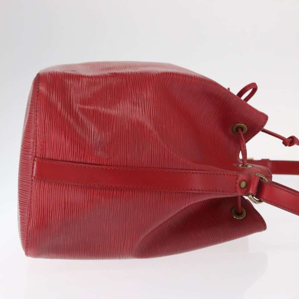 Louis Vuitton Petit Noe Handbag Red Leather Fair condition - Inside View