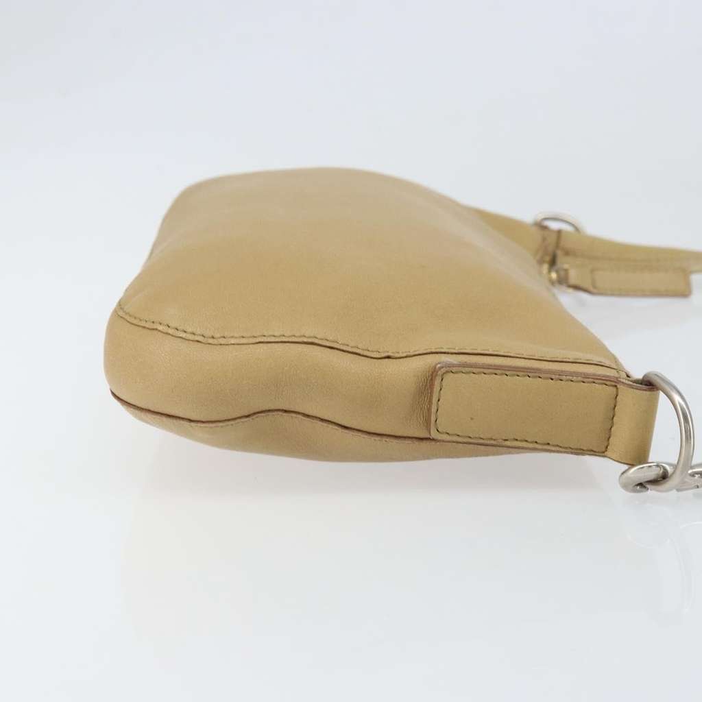 Celine Vintage Shoulder Bag Beige Leather Good condition - Inside View
