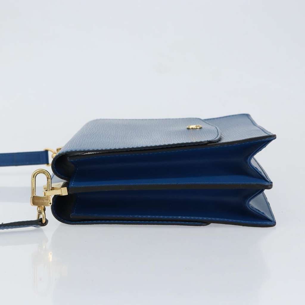 Louis Vuitton Grenelle Shoulder Bag Blue Leather Good condition - Model View