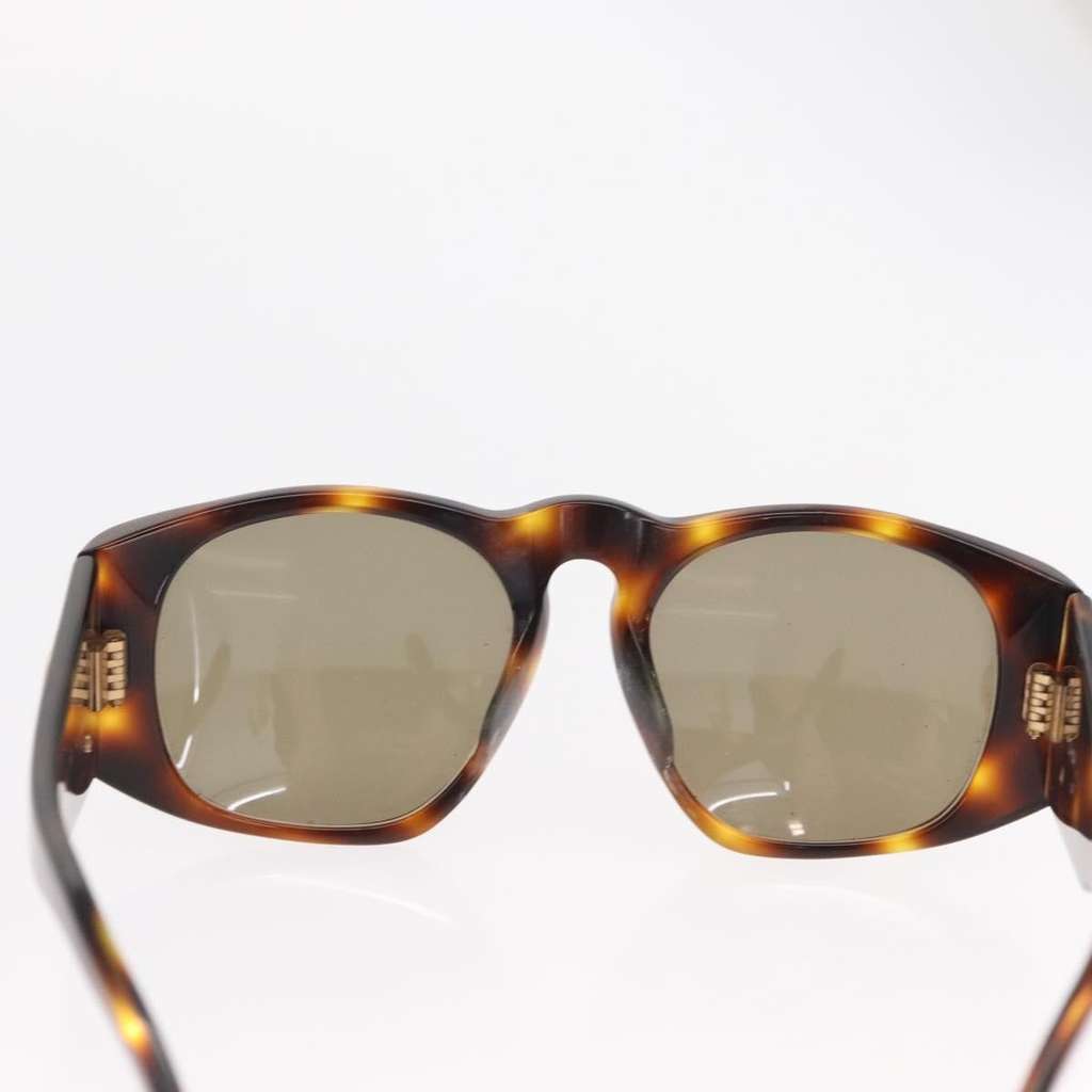 Chanel Logo CC Sunglasses Brown Plastic Good condition - Back View