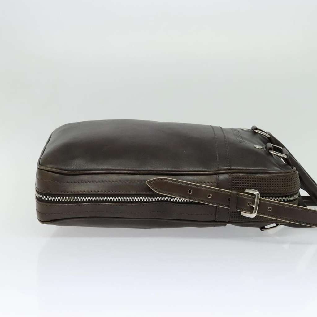 Louis Vuitton Bequia Porte-Documents Handbag Brown Leather Good condition - Model View