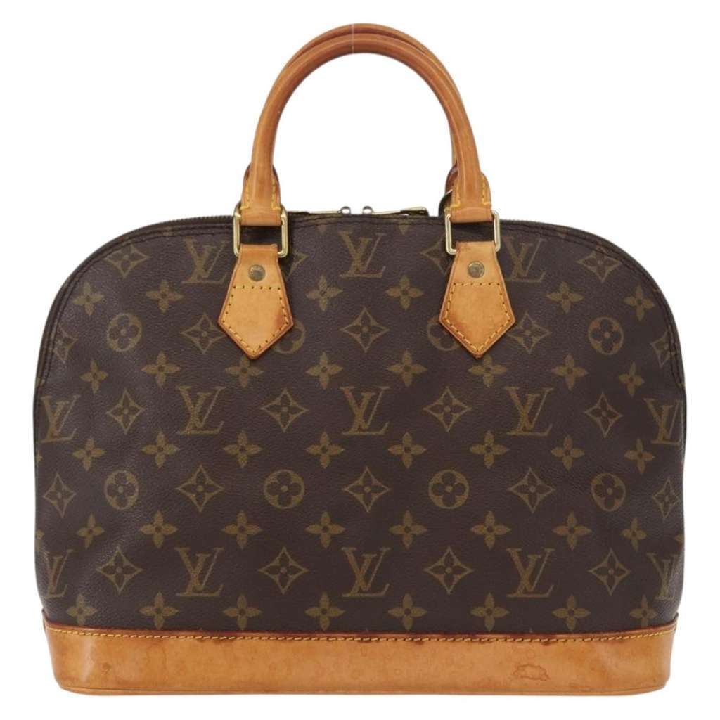 Louis Vuitton Alma Handbag Brown Canvas Fair condition - Back View