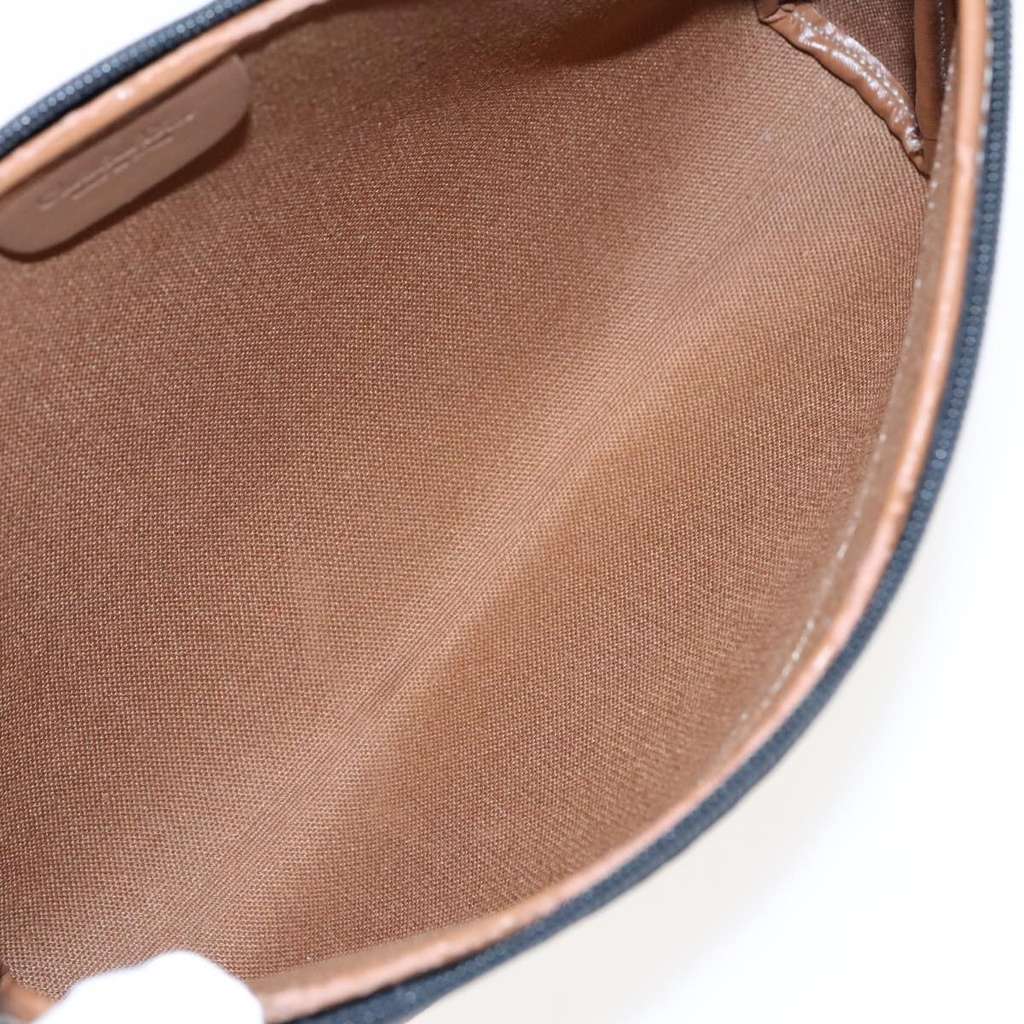 Christian Dior Vintage Honeycomb Zip Pouch Black Good condition - Box View