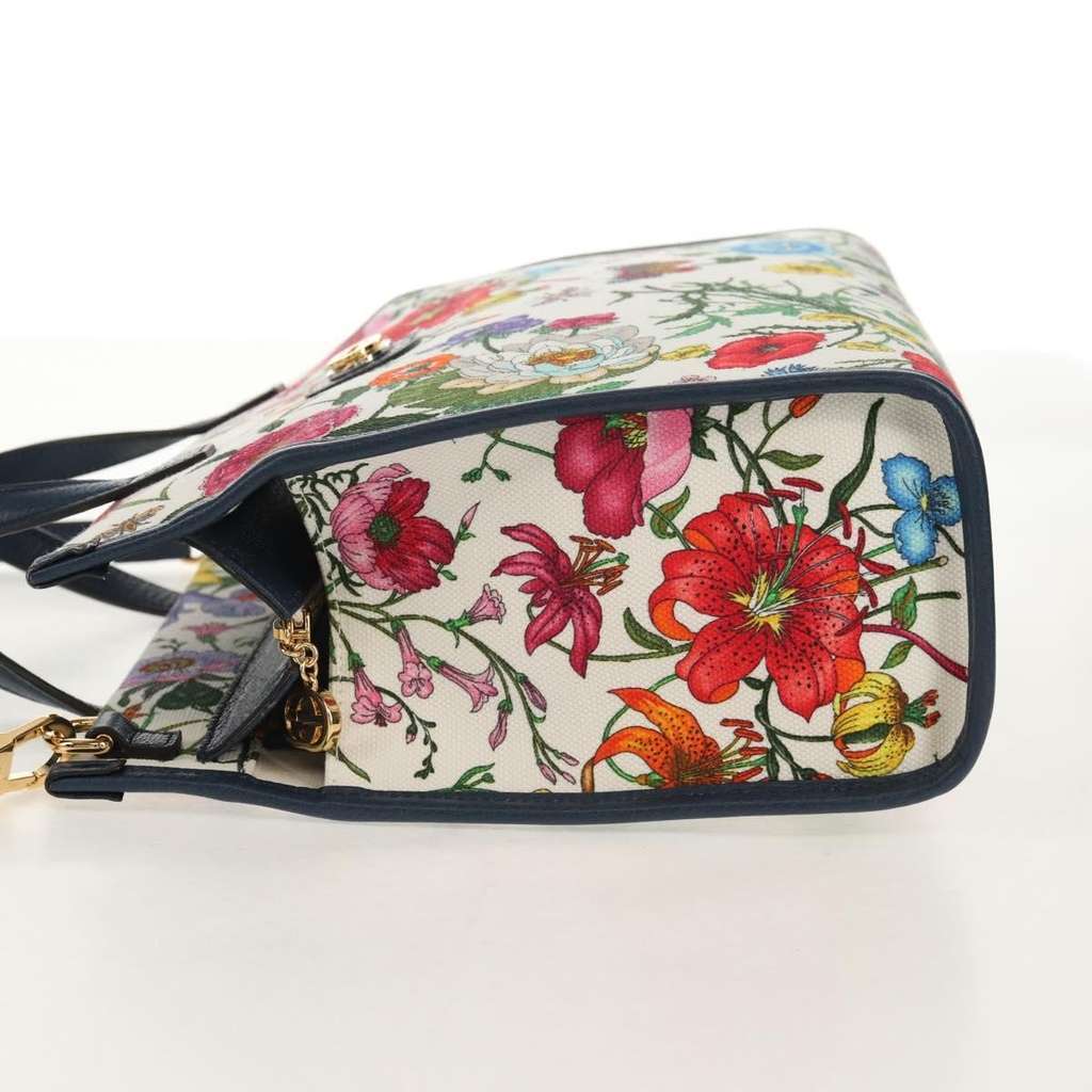 Prada Floral Open Tote Other Canvas Good condition - Inside View