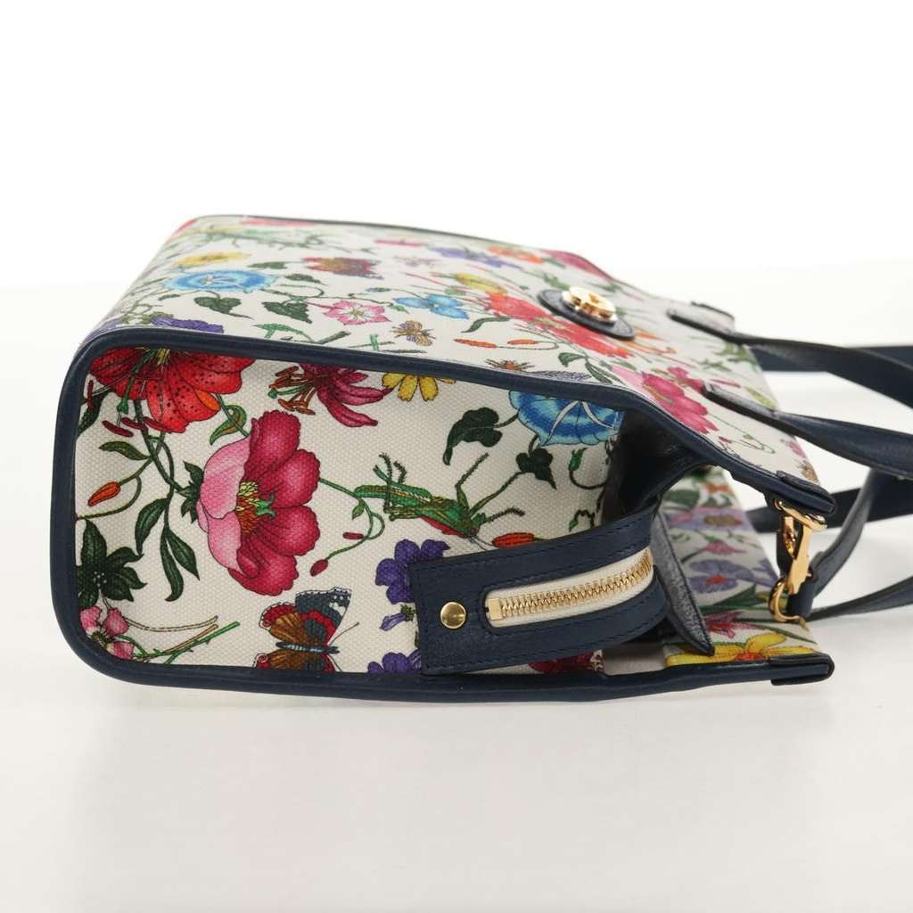 Prada Floral Open Tote Other Canvas Good condition - Model View