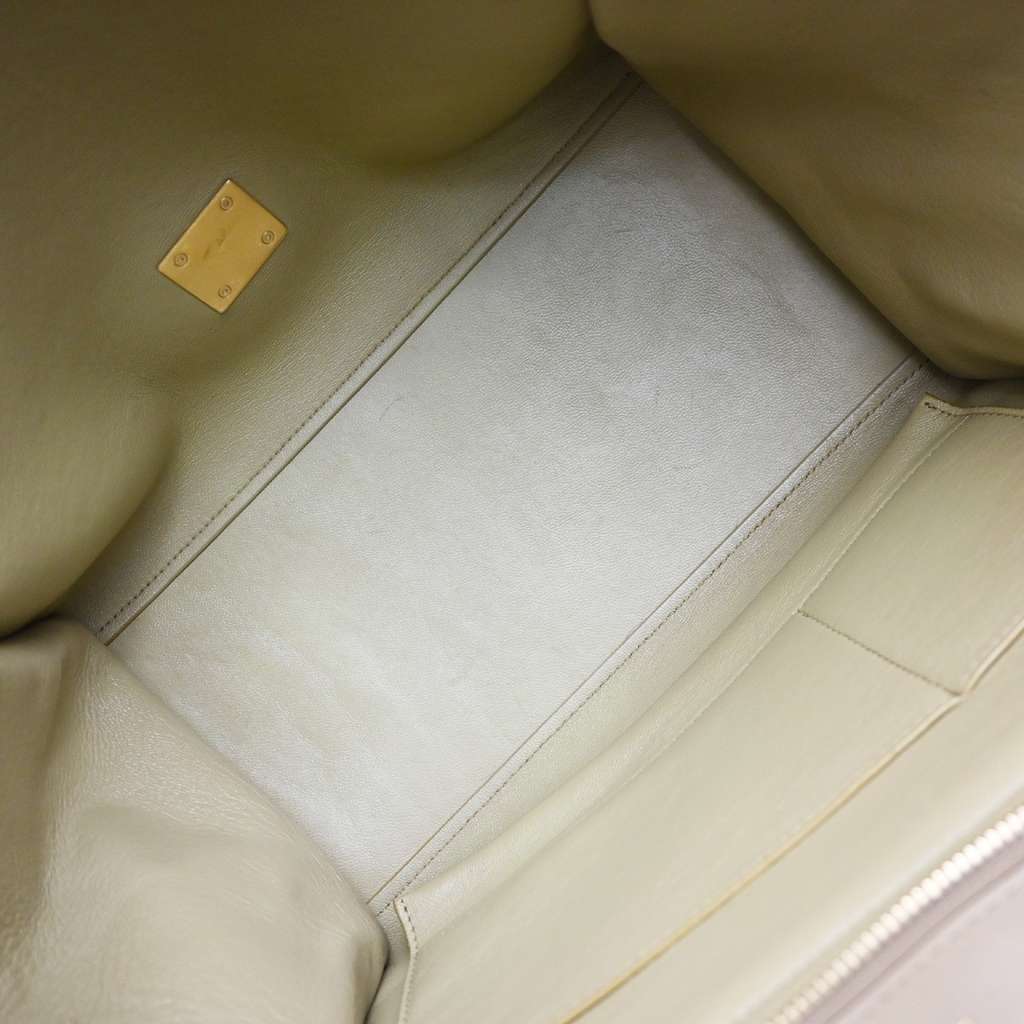 Celine Tricolor Trapeze Bag Beige Leather Good condition - Box View